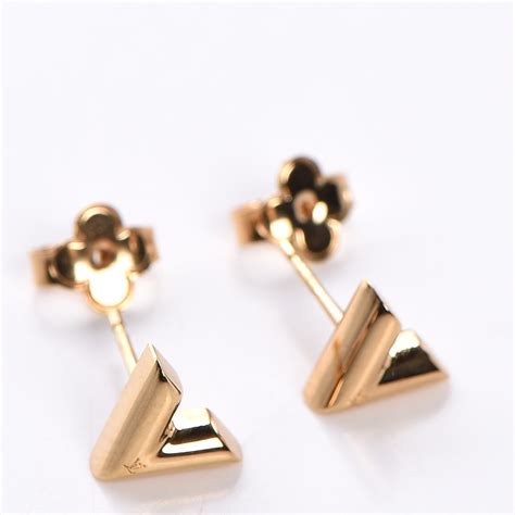 louis vuitton oorbellem v|Essential V Stud Earrings S00 .